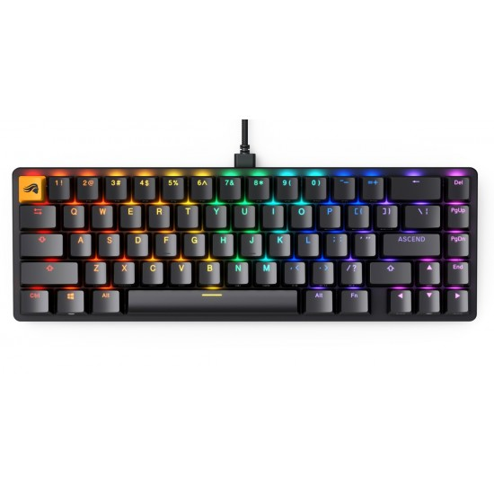 Glorious GMMK 2 65% Prebuilt ANSI Wired RGB Mechanical Gaming Keyboard (Arabic Layout) - Black Glorious GMMK 2 65% Prebuilt ANSI Wired RGB Mechanical Gaming Keyboard (Arabic Layout) - Black